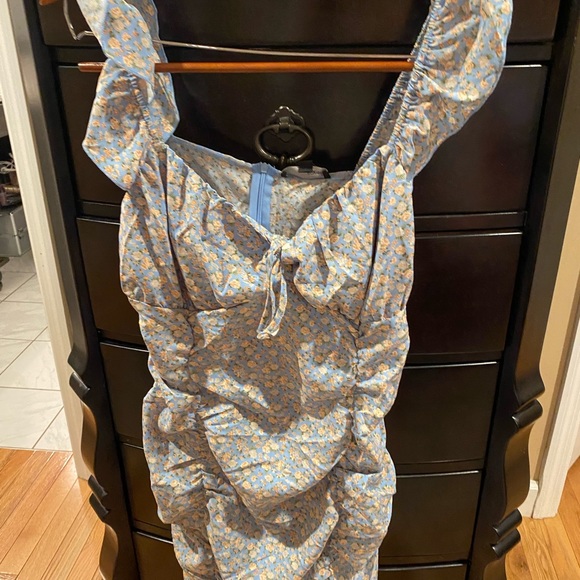 SBetro Plus Ditsy Floral Frill Trim Dress - Picture 5 of 5